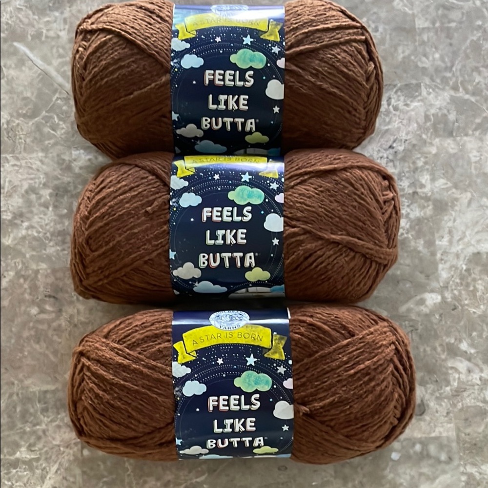 Lions brand Feels Like Butta Yarn in Brown